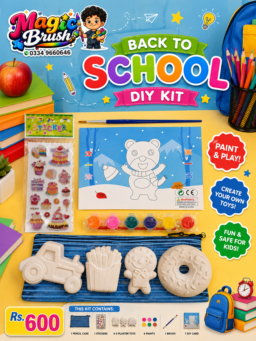 Back To School Painting Kit